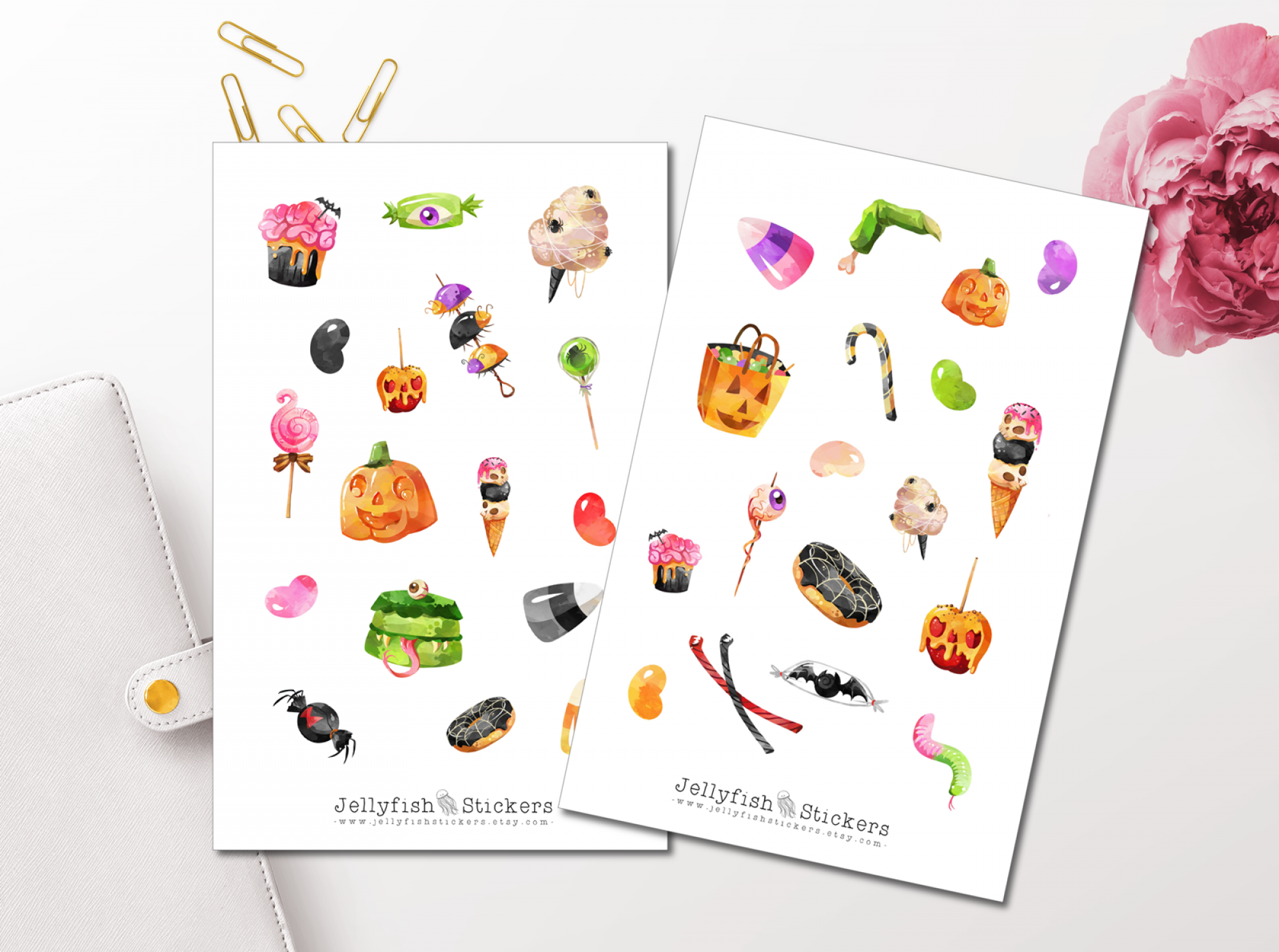 Halloween Candy Sticker Set